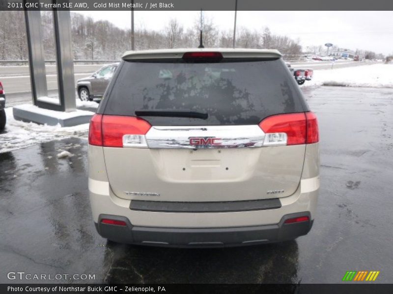 Gold Mist Metallic / Jet Black 2011 GMC Terrain SLE AWD