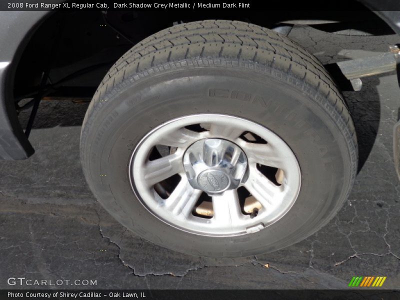 Dark Shadow Grey Metallic / Medium Dark Flint 2008 Ford Ranger XL Regular Cab