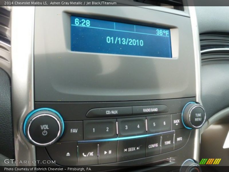 Ashen Gray Metallic / Jet Black/Titanium 2014 Chevrolet Malibu LS
