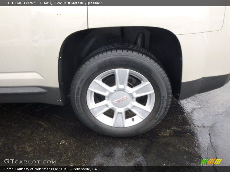 Gold Mist Metallic / Jet Black 2011 GMC Terrain SLE AWD