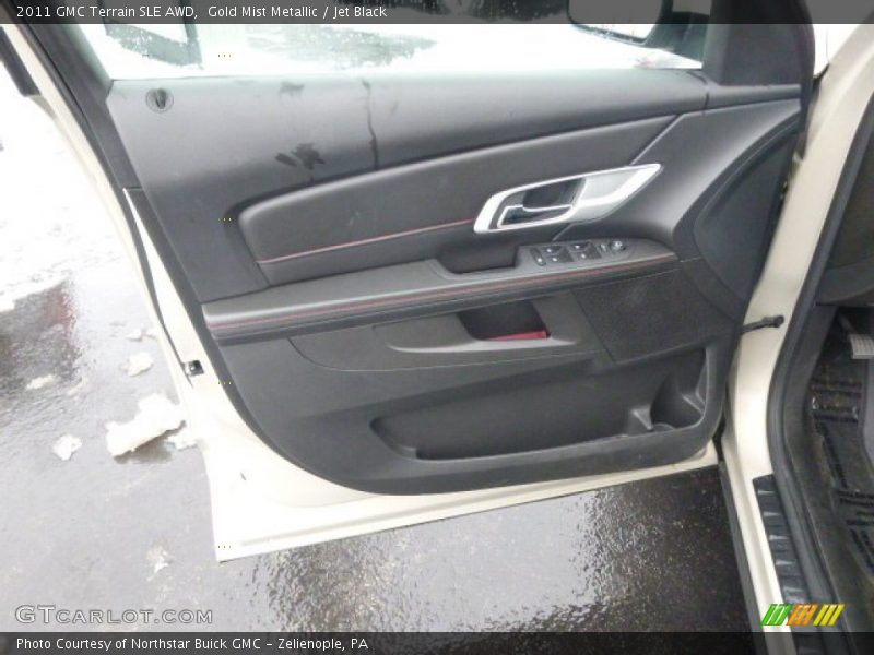 Gold Mist Metallic / Jet Black 2011 GMC Terrain SLE AWD