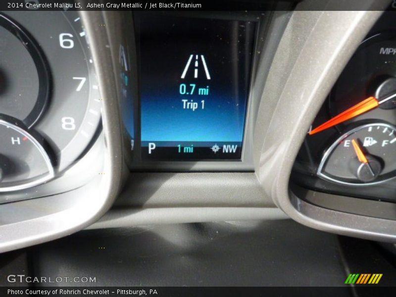 Ashen Gray Metallic / Jet Black/Titanium 2014 Chevrolet Malibu LS
