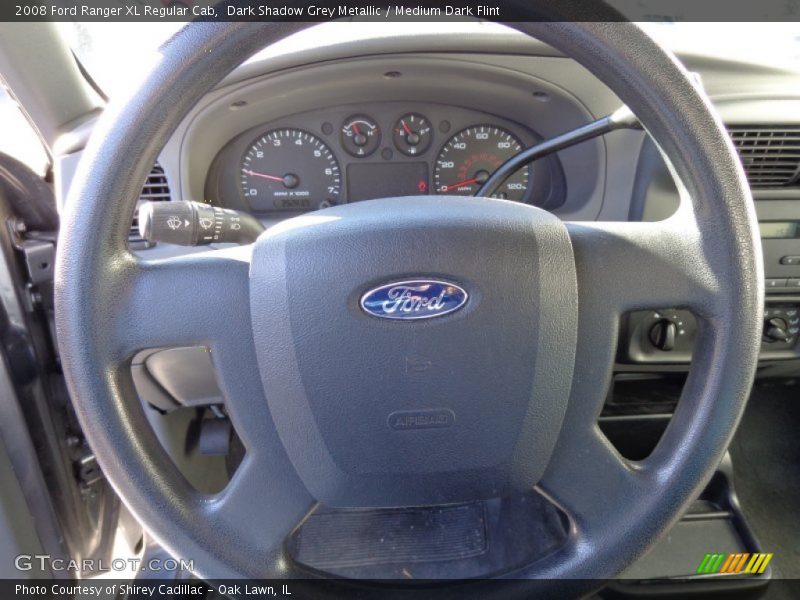 Dark Shadow Grey Metallic / Medium Dark Flint 2008 Ford Ranger XL Regular Cab