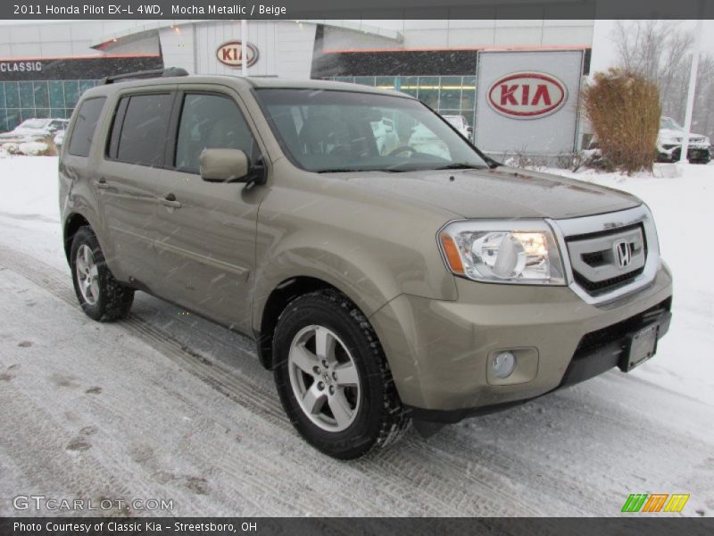 Mocha Metallic / Beige 2011 Honda Pilot EX-L 4WD