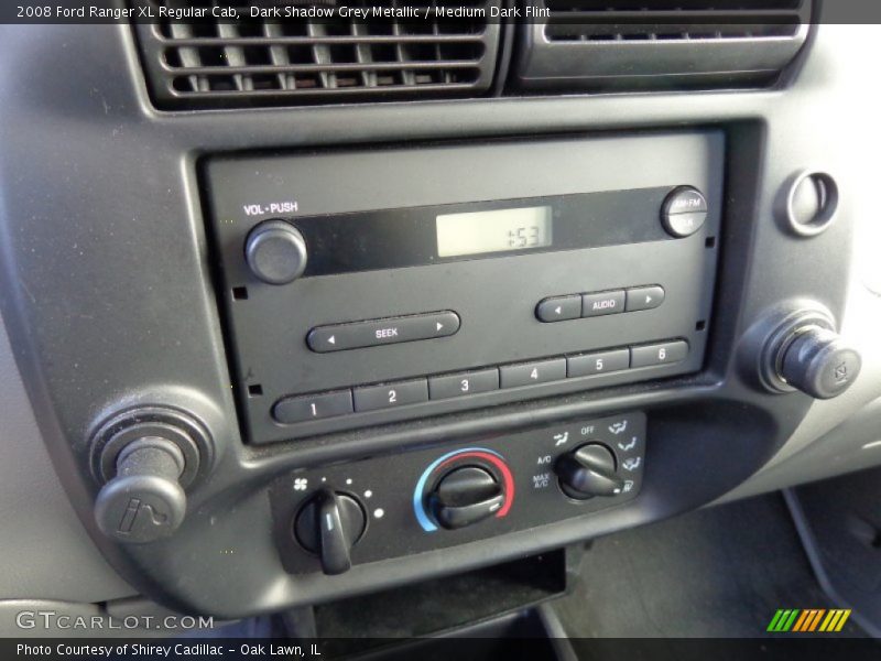Dark Shadow Grey Metallic / Medium Dark Flint 2008 Ford Ranger XL Regular Cab
