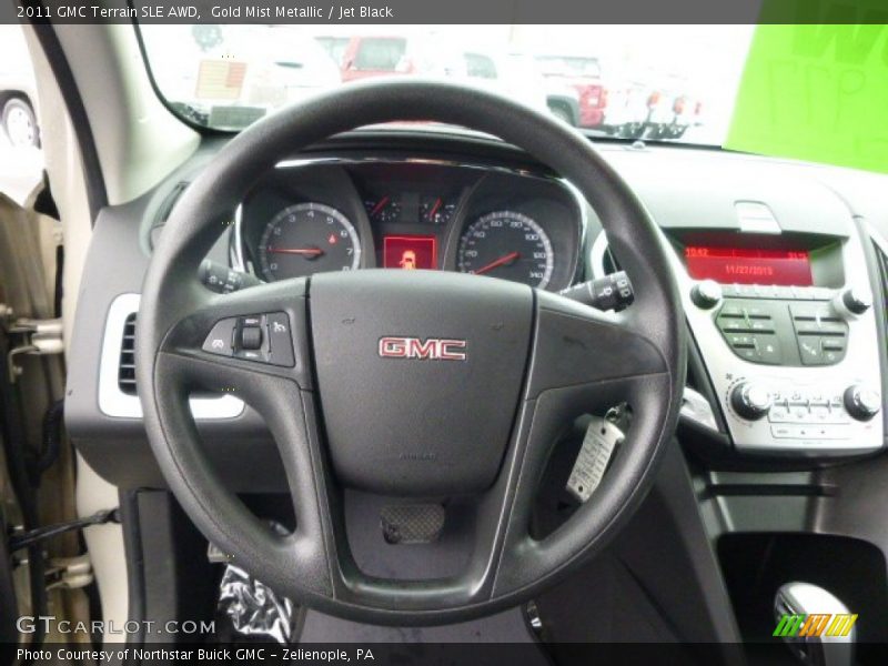 Gold Mist Metallic / Jet Black 2011 GMC Terrain SLE AWD