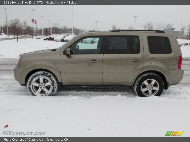 Mocha Metallic / Beige 2011 Honda Pilot EX-L 4WD