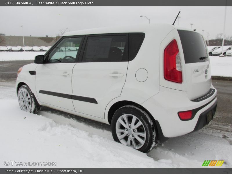 Clear White / Black Soul Logo Cloth 2012 Kia Soul +