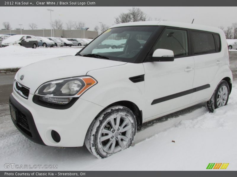 Clear White / Black Soul Logo Cloth 2012 Kia Soul +