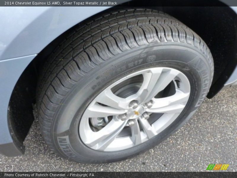Silver Topaz Metallic / Jet Black 2014 Chevrolet Equinox LS AWD