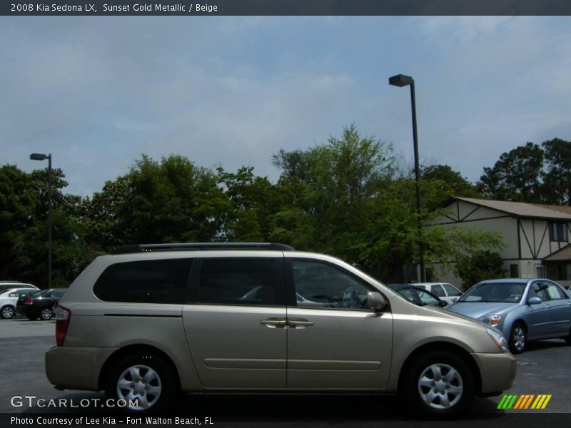 Sunset Gold Metallic / Beige 2008 Kia Sedona LX