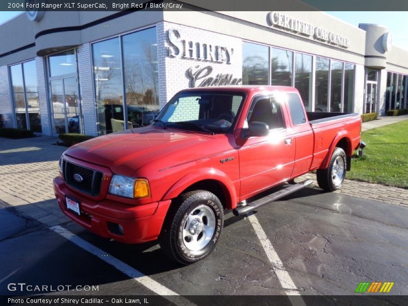 Bright Red / Black/Gray 2004 Ford Ranger XLT SuperCab