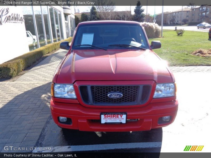 Bright Red / Black/Gray 2004 Ford Ranger XLT SuperCab