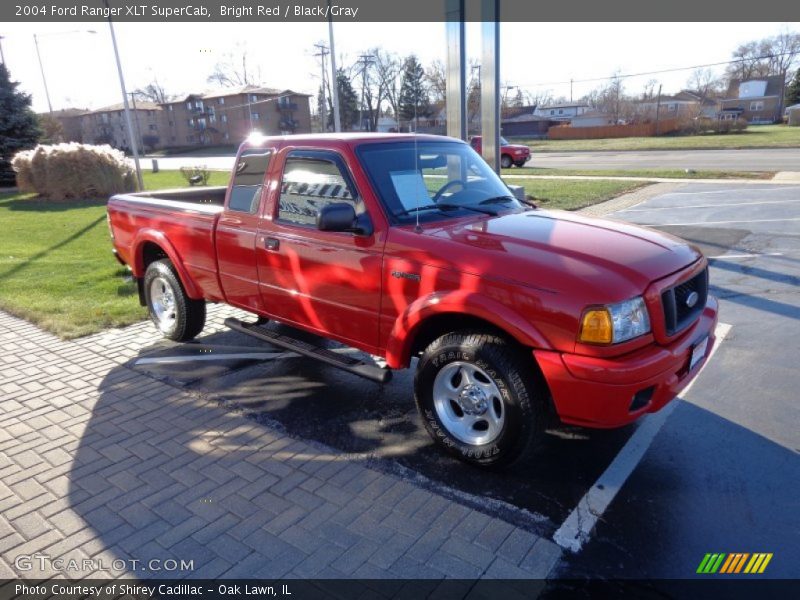 Bright Red / Black/Gray 2004 Ford Ranger XLT SuperCab