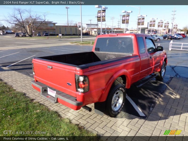 Bright Red / Black/Gray 2004 Ford Ranger XLT SuperCab