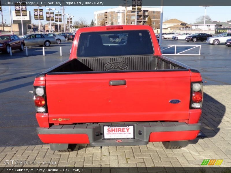 Bright Red / Black/Gray 2004 Ford Ranger XLT SuperCab