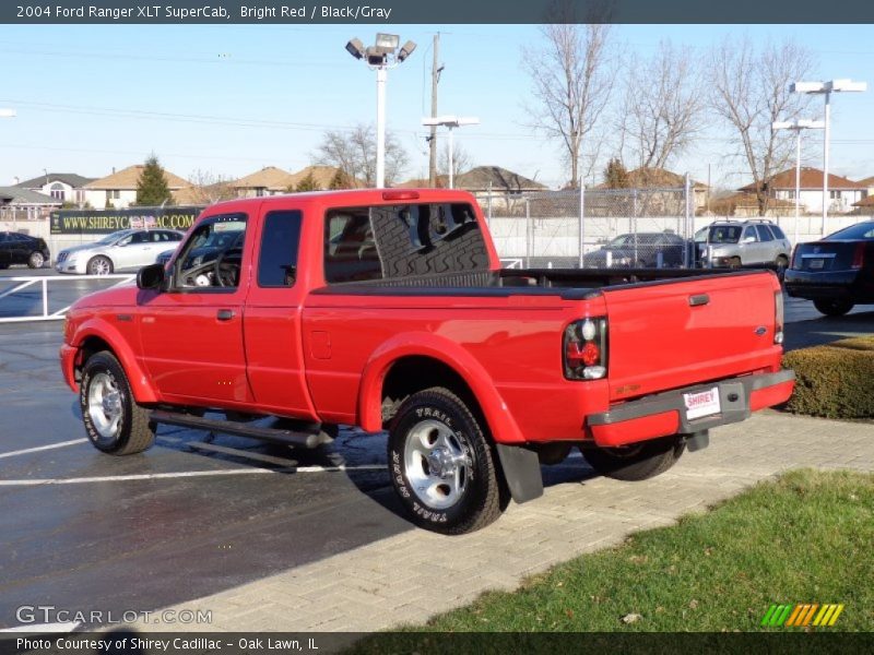 Bright Red / Black/Gray 2004 Ford Ranger XLT SuperCab