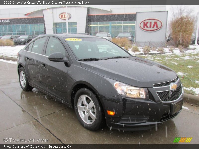 Black Granite Metallic / Jet Black 2012 Chevrolet Cruze LT