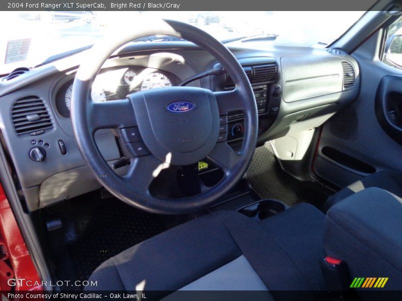 Bright Red / Black/Gray 2004 Ford Ranger XLT SuperCab