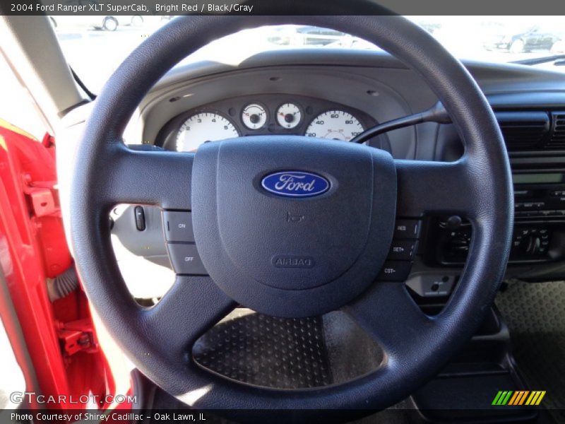 Bright Red / Black/Gray 2004 Ford Ranger XLT SuperCab