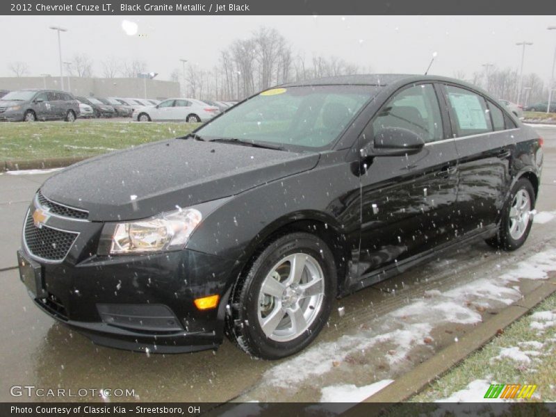 Black Granite Metallic / Jet Black 2012 Chevrolet Cruze LT