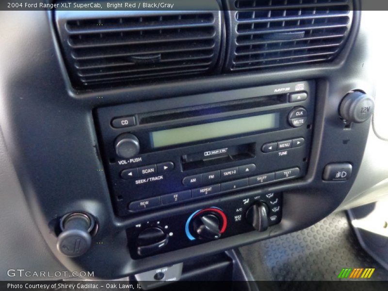 Bright Red / Black/Gray 2004 Ford Ranger XLT SuperCab