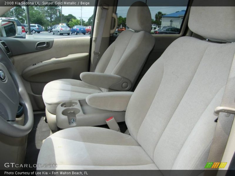 Sunset Gold Metallic / Beige 2008 Kia Sedona LX
