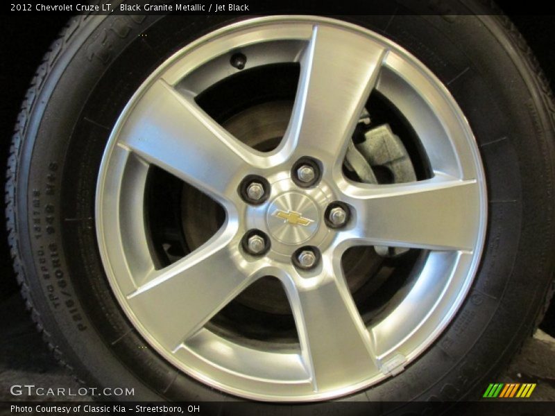 Black Granite Metallic / Jet Black 2012 Chevrolet Cruze LT