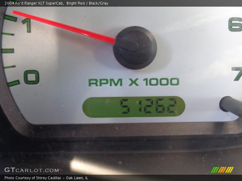 Bright Red / Black/Gray 2004 Ford Ranger XLT SuperCab