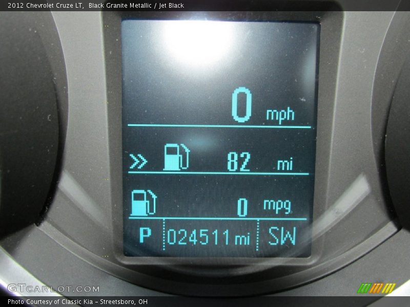 Black Granite Metallic / Jet Black 2012 Chevrolet Cruze LT