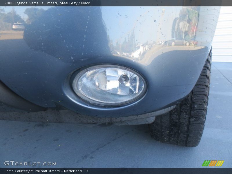Steel Gray / Black 2008 Hyundai Santa Fe Limited