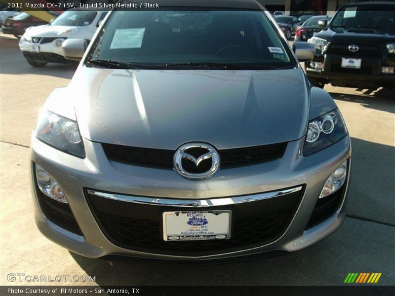 Liquid Silver Metallic / Black 2012 Mazda CX-7 i SV