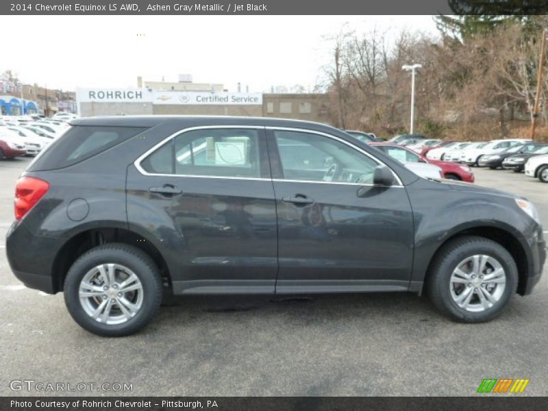 Ashen Gray Metallic / Jet Black 2014 Chevrolet Equinox LS AWD