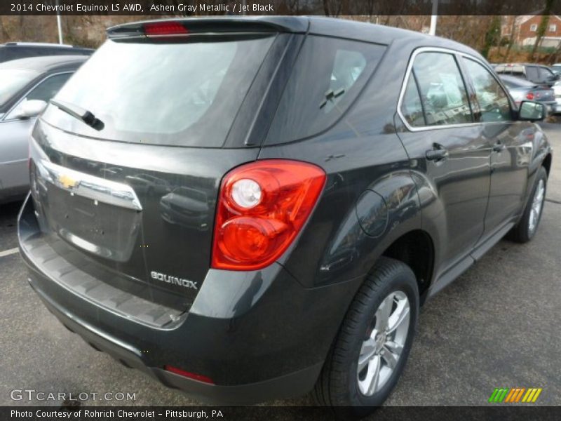 Ashen Gray Metallic / Jet Black 2014 Chevrolet Equinox LS AWD