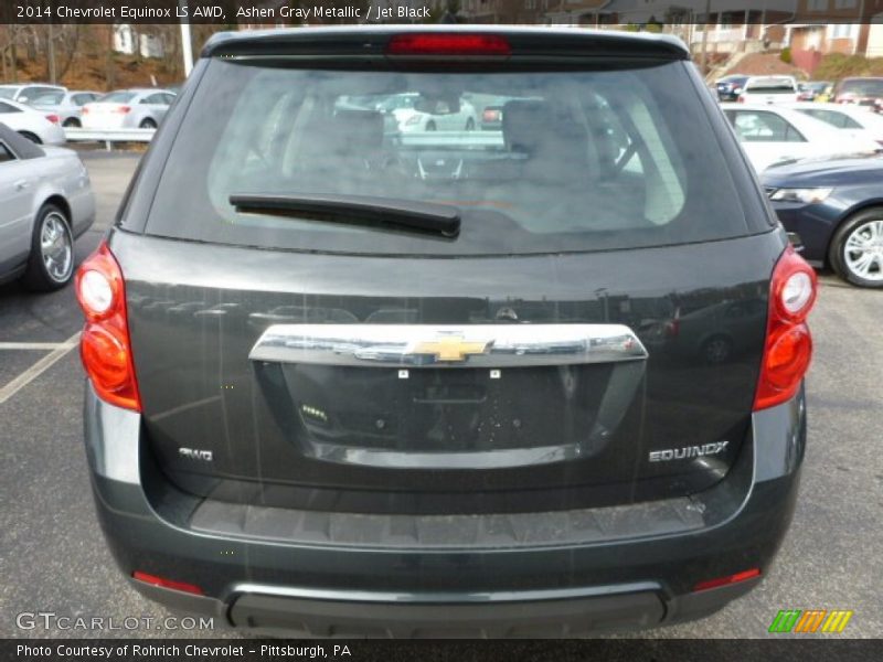 Ashen Gray Metallic / Jet Black 2014 Chevrolet Equinox LS AWD