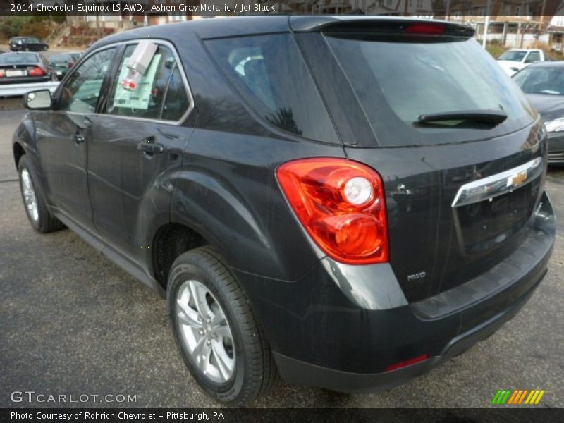 Ashen Gray Metallic / Jet Black 2014 Chevrolet Equinox LS AWD