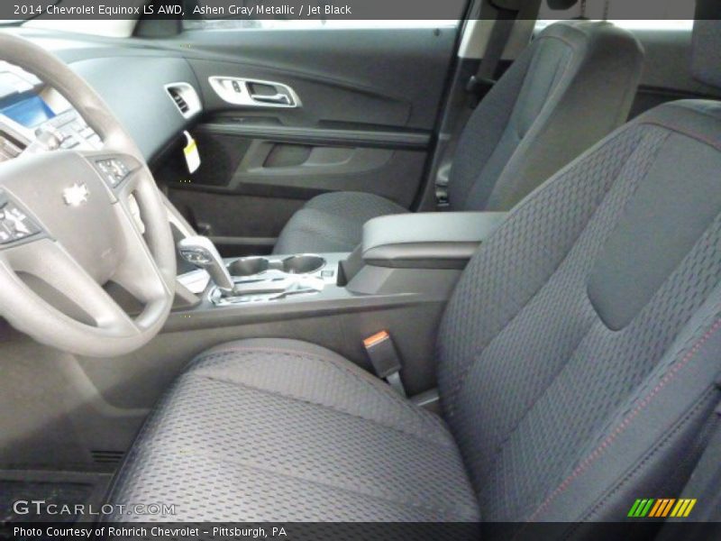 Ashen Gray Metallic / Jet Black 2014 Chevrolet Equinox LS AWD