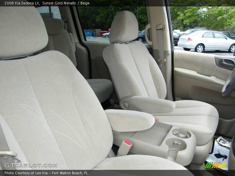 Sunset Gold Metallic / Beige 2008 Kia Sedona LX