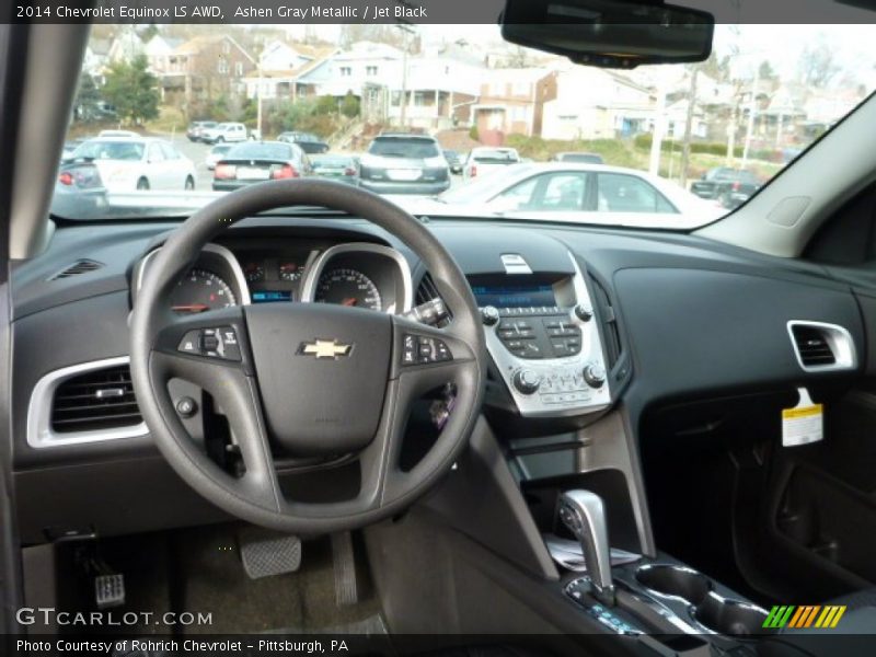 Ashen Gray Metallic / Jet Black 2014 Chevrolet Equinox LS AWD