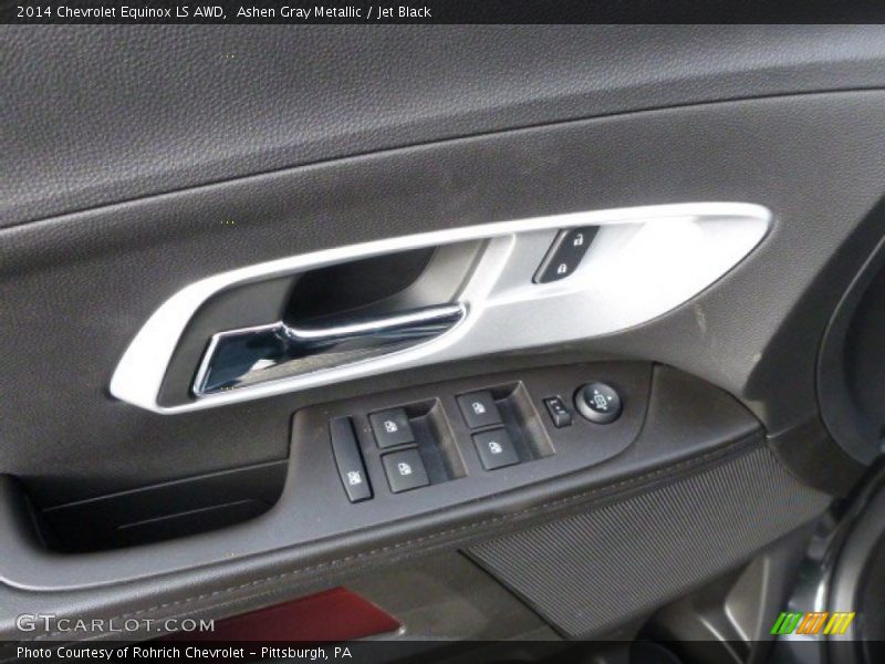 Ashen Gray Metallic / Jet Black 2014 Chevrolet Equinox LS AWD