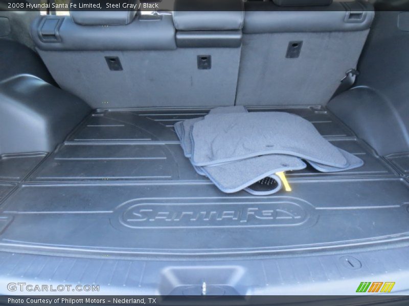 Steel Gray / Black 2008 Hyundai Santa Fe Limited