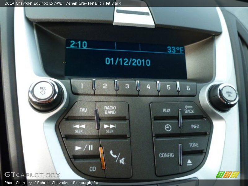 Ashen Gray Metallic / Jet Black 2014 Chevrolet Equinox LS AWD