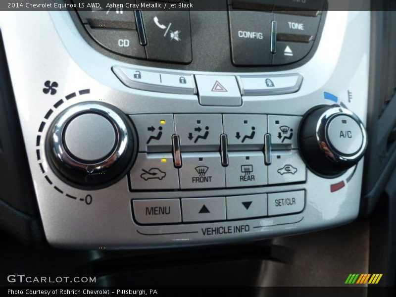 Ashen Gray Metallic / Jet Black 2014 Chevrolet Equinox LS AWD