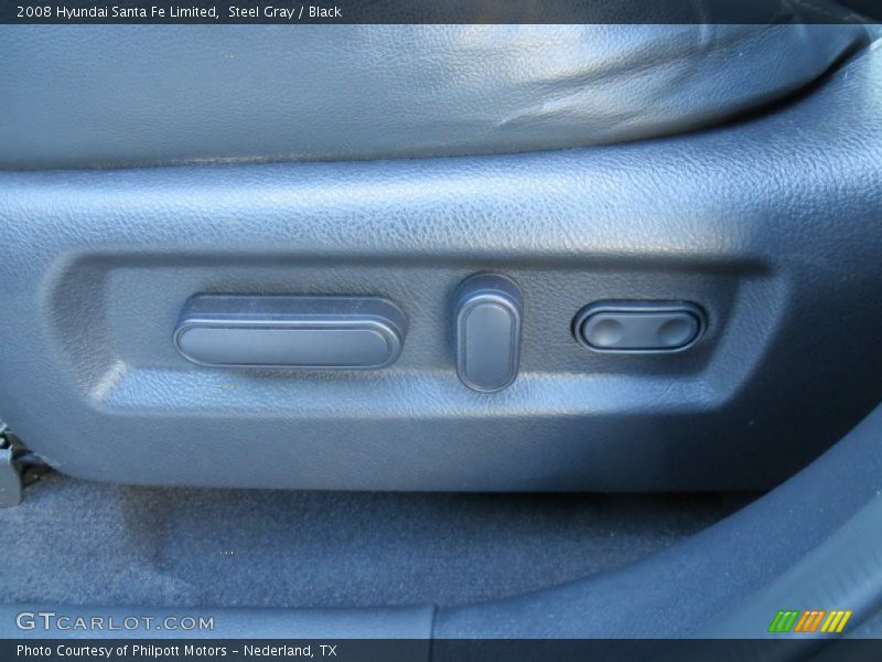 Steel Gray / Black 2008 Hyundai Santa Fe Limited