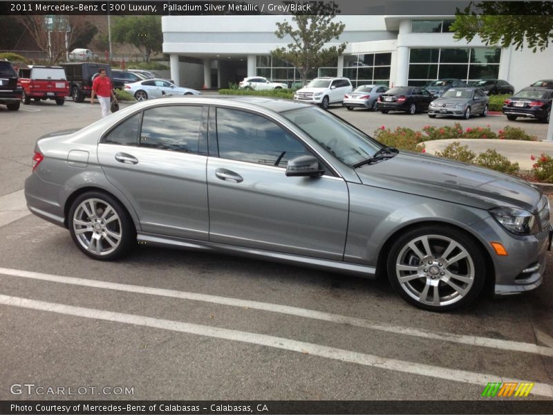 Palladium Silver Metallic / Grey/Black 2011 Mercedes-Benz C 300 Luxury