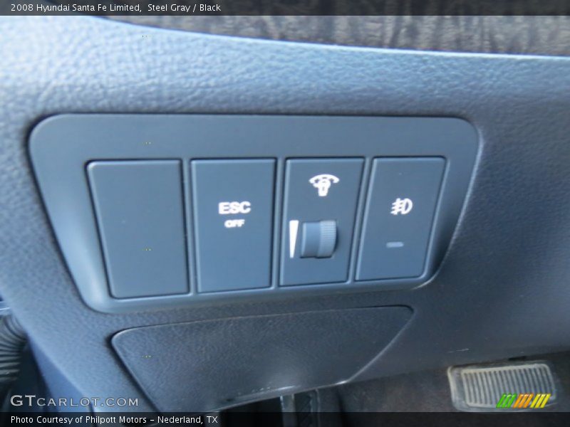 Steel Gray / Black 2008 Hyundai Santa Fe Limited