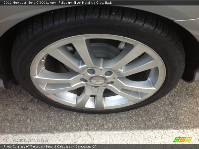 Palladium Silver Metallic / Grey/Black 2011 Mercedes-Benz C 300 Luxury