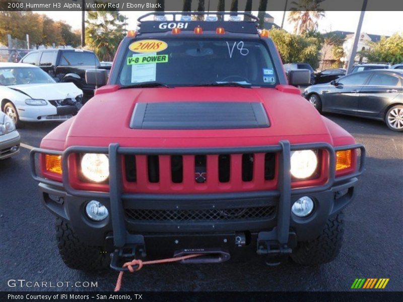 Victory Red / Ebony Black 2008 Hummer H3 Alpha