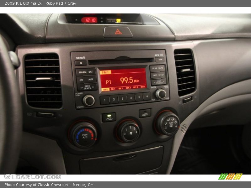 Ruby Red / Gray 2009 Kia Optima LX