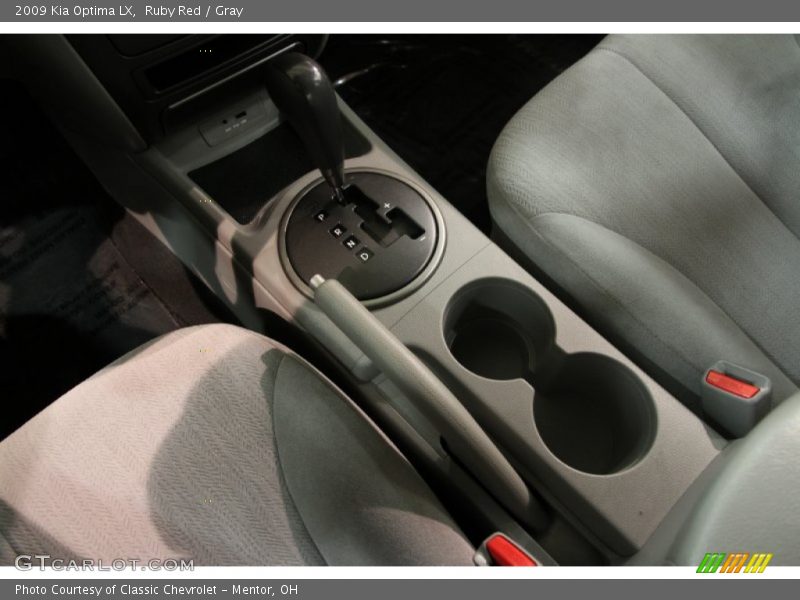 Ruby Red / Gray 2009 Kia Optima LX